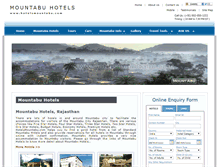 Tablet Screenshot of hotelsmountabu.com